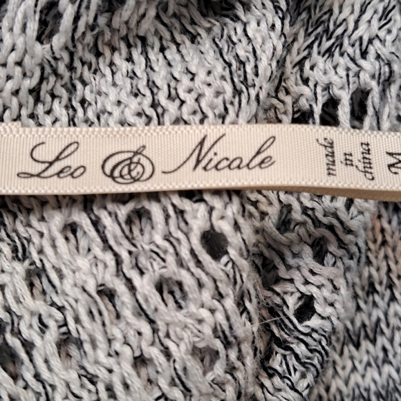 Leo & Nicole Multi Media Cardigan Sweater  Size M - Picture 7 of 7